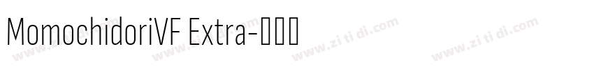 MomochidoriVF Extra字体转换